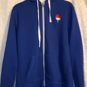 Anime, Sasuke Uchiha, Blue, Medium sweater